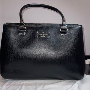Kate Spade Black Leather Tote Bag